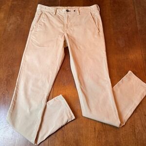 Rag & Bone Chino Pants Mens 31 x31 Beige  Slim Fit Cotton Stretch Chinos